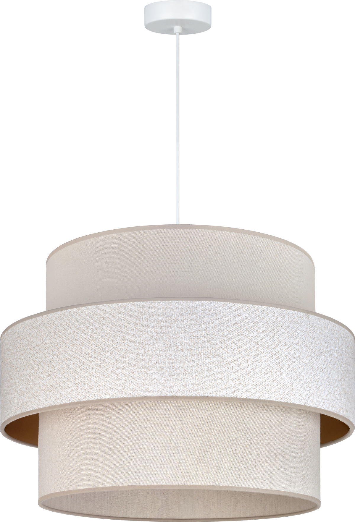 Lampa wisząca DUOLLA SPACE SORELLA 752279 szary/kremowy 1xE27 średn.50cm