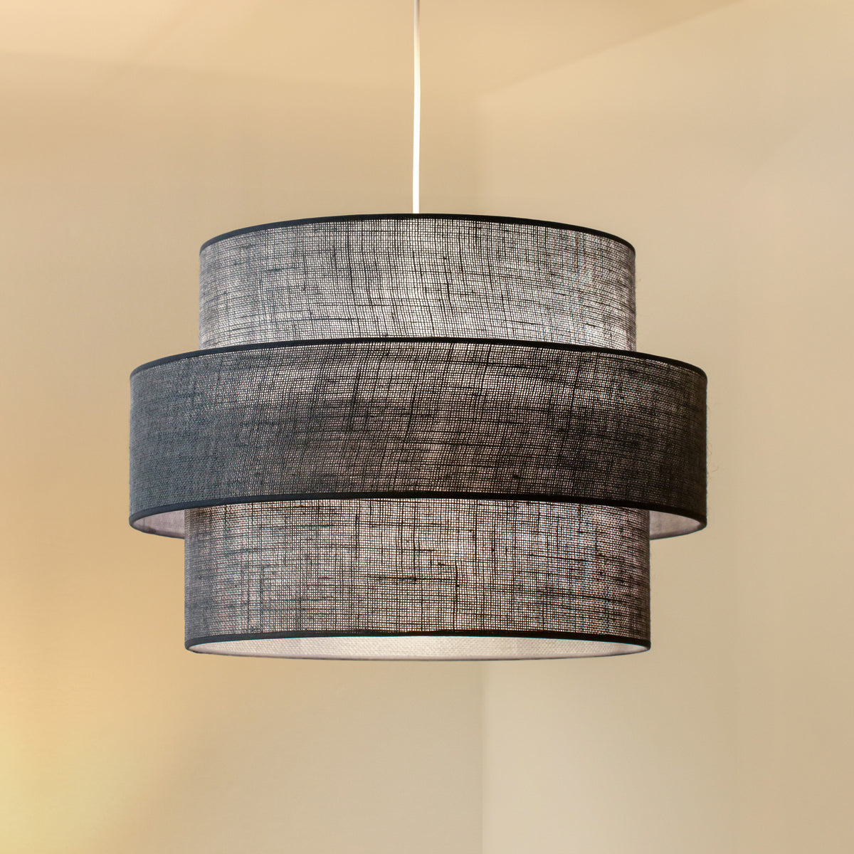 Lampa wisząca DUOLLA SPACE YUTE 752040 szary/n/a 1xE27 średn.50cm