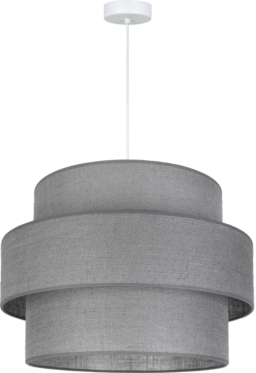 Lampa wisząca DUOLLA SPACE YUTE 752040 szary/n/a 1xE27 średn.50cm