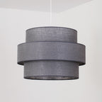 Lampa wisząca DUOLLA SPACE YUTE 752040 szary/n/a 1xE27 średn.50cm