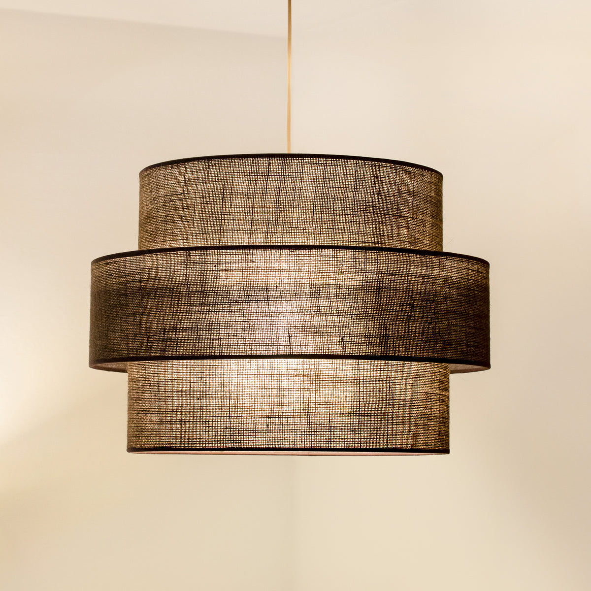 Lampa wisząca DUOLLA SPACE YUTE 752095 brązowy/n/a 1xE27 średn.50cm