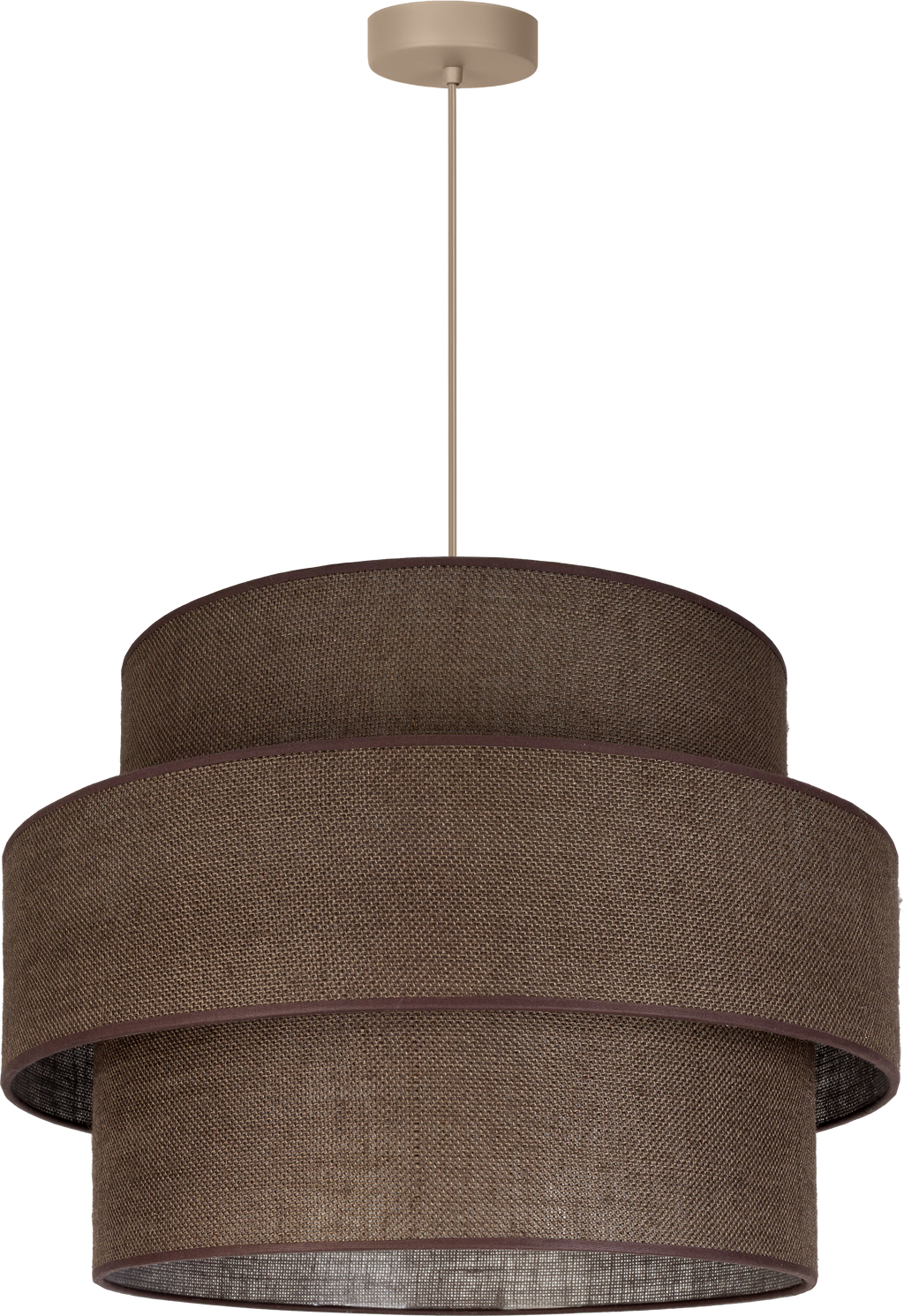 Lampa wisząca DUOLLA SPACE YUTE 752095 brązowy/n/a 1xE27 średn.50cm