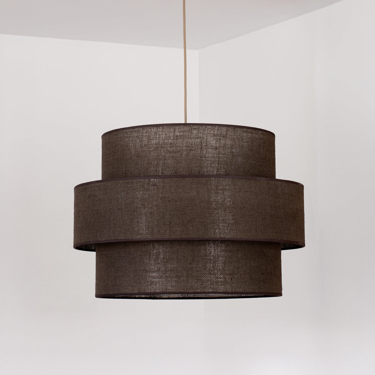 Lampa wisząca DUOLLA SPACE YUTE 752095 brązowy/n/a 1xE27 średn.50cm