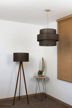 Lampa wisząca DUOLLA SPACE YUTE 752095 brązowy/n/a 1xE27 średn.50cm