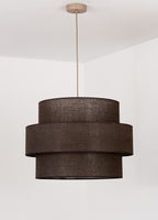 Lampa wisząca DUOLLA SPACE YUTE 752095 brązowy/n/a 1xE27 średn.50cm