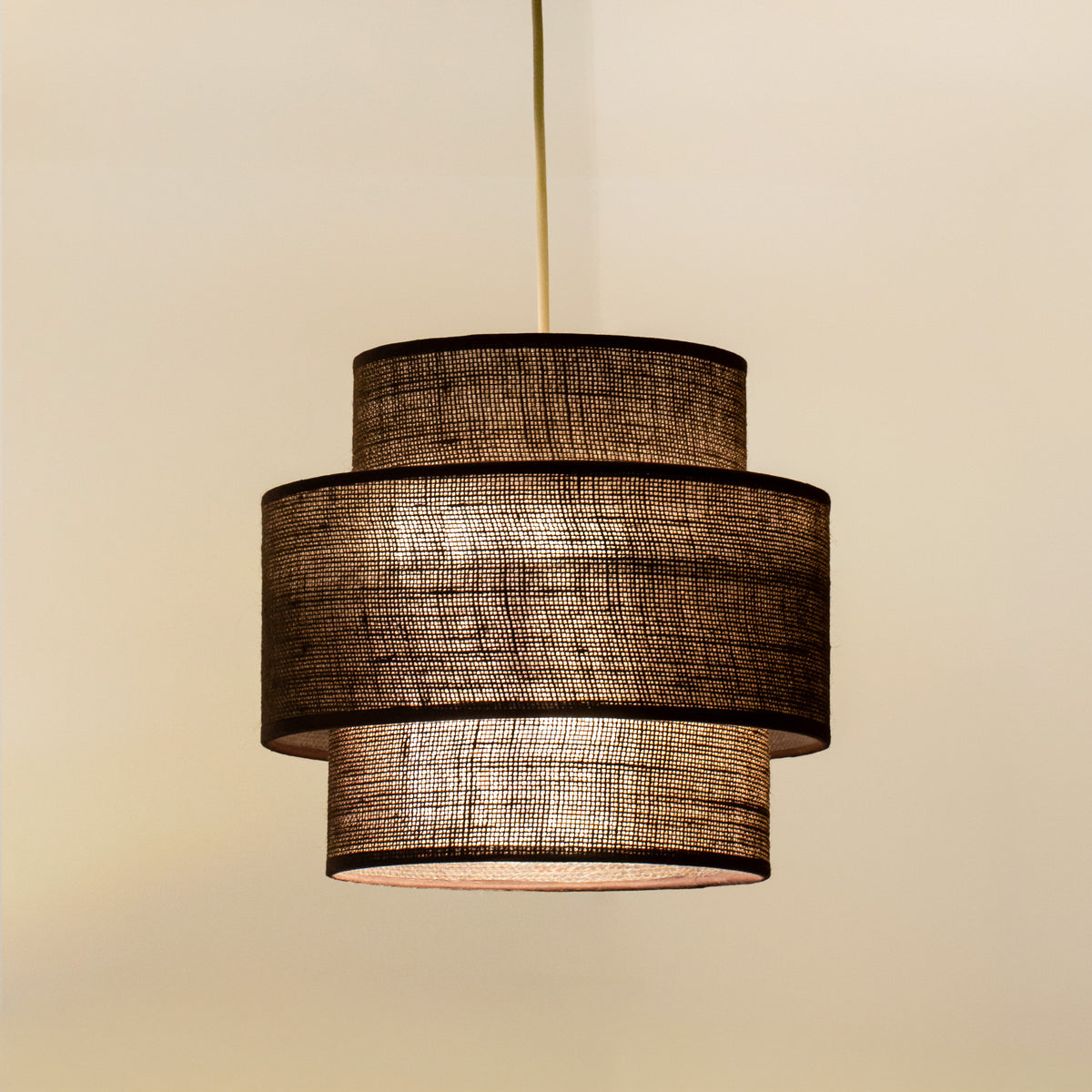 Lampa wisząca DUOLLA SPACE YUTE 752125 brązowy/n/a 1xE27 średn.25cm