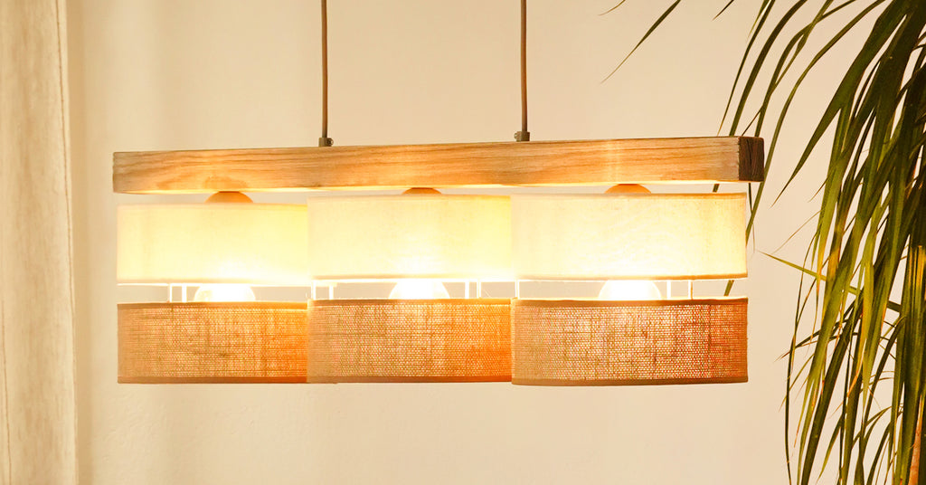Lampa wisząca DUOLLA TREEON 92202 Beżowy/Kremowy 3xE27 średn.17cm