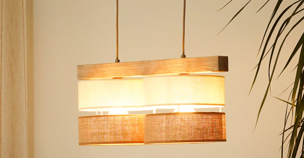 Lampa wisząca DUOLLA TREEON 92219 Beżowy/Kremowy 2xE27 średn.17cm