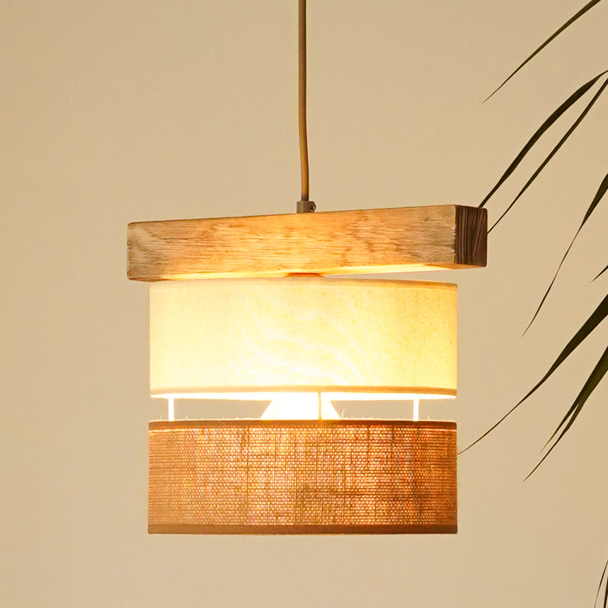 Lampa wisząca DUOLLA TREEON 92226 Beżowy/Kremowy 1xE27 średn.17cm