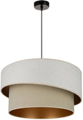 Lampa wisząca DUOLLA VEGAS SHINE 608282 szary/zielony 1xE27 średn.50cm