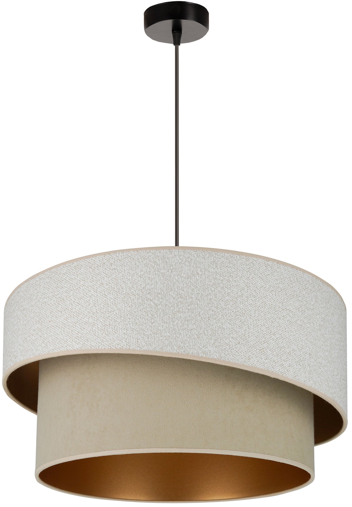 Lampa wisząca DUOLLA VEGAS SHINE 608282 szary/zielony 1xE27 średn.50cm