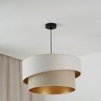 Lampa wisząca DUOLLA VEGAS SHINE 608282 szary/zielony 1xE27 średn.50cm