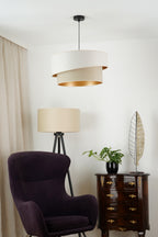 Lampa wisząca DUOLLA VEGAS SHINE 608282 szary/zielony 1xE27 średn.50cm