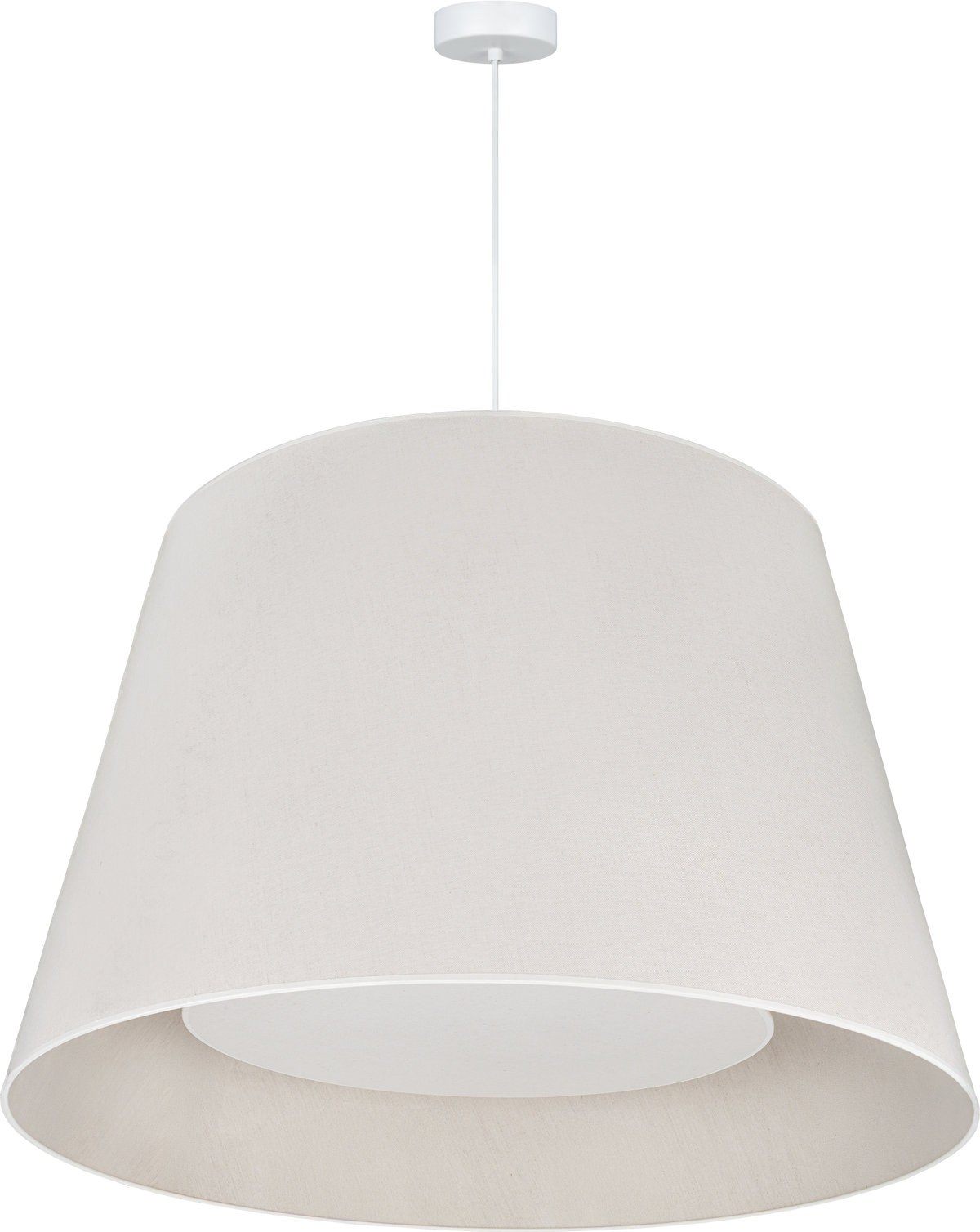 Lampa wisząca DUOLLA VERONA 751890 Beżowy/biały 1xE27 średn.80cm