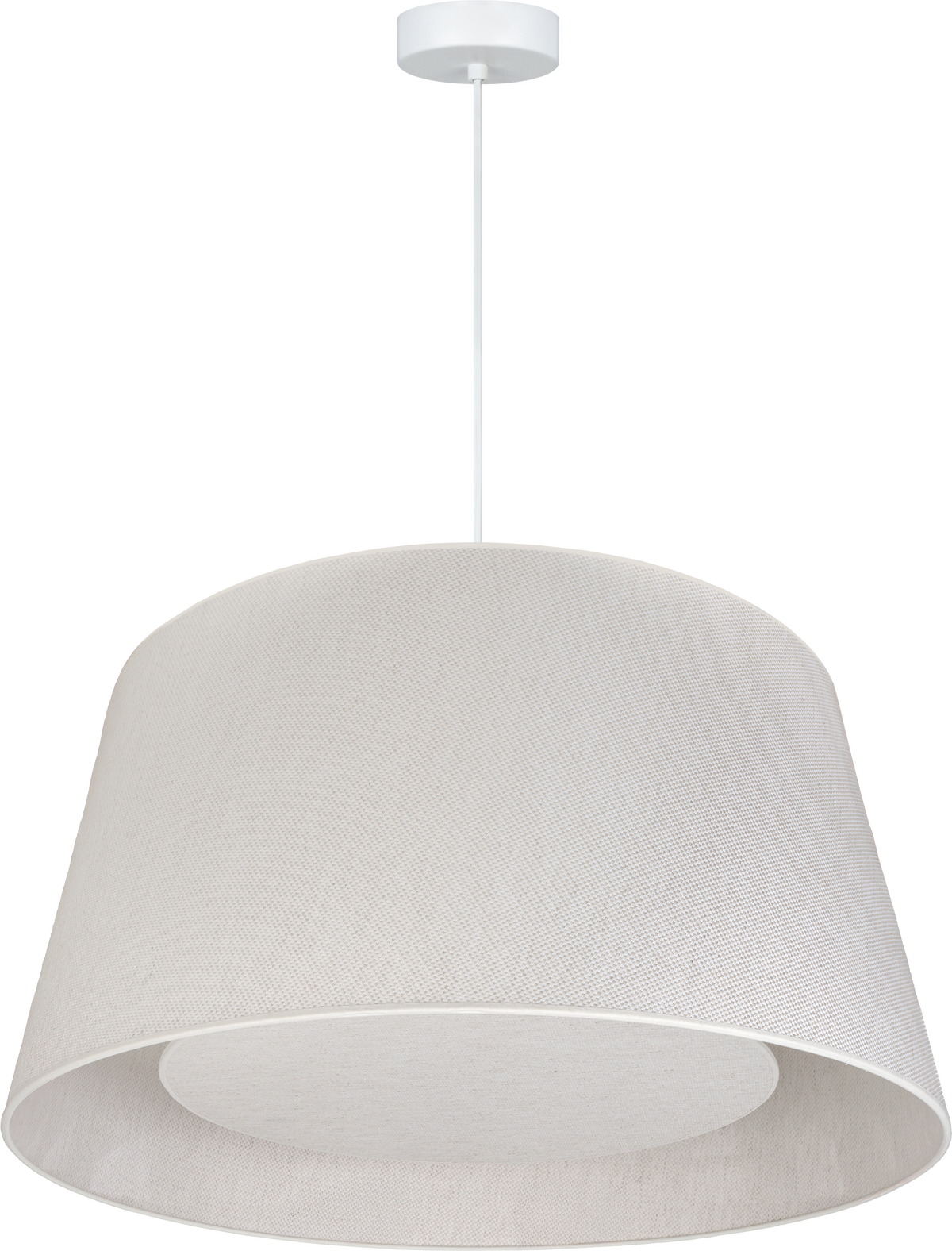 Lampa wisząca DUOLLA VERONA 751906 Beżowy/biały 1xE27 średn.60cm
