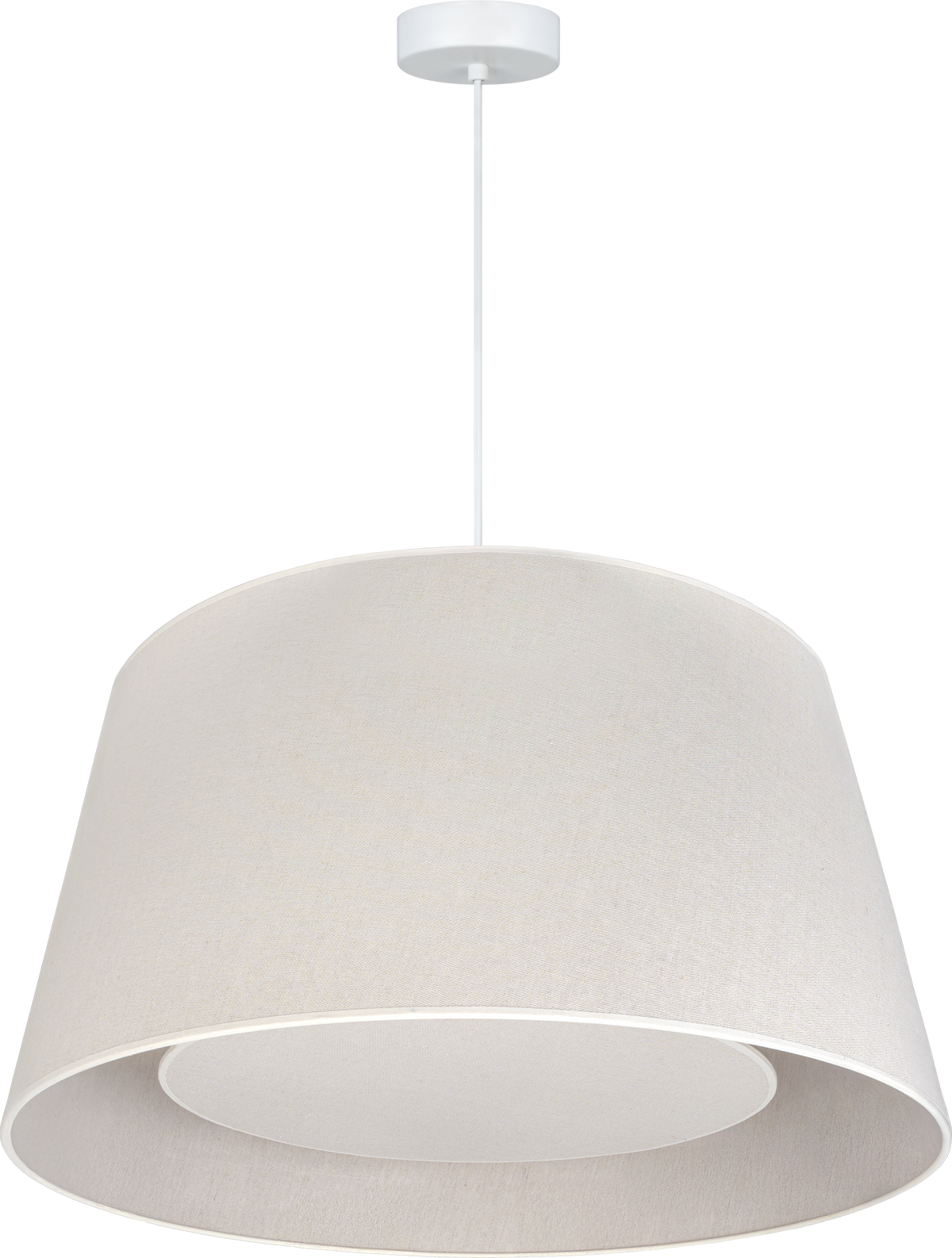 Lampa wisząca DUOLLA VERONA 751913 Beżowy/biały 1xE27 średn.60cm