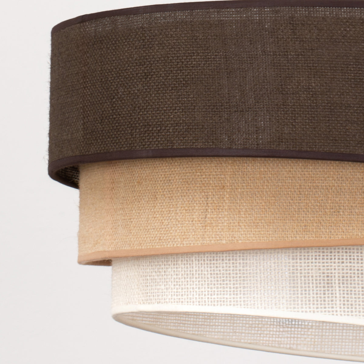 Lampa wisząca DUOLLA YUTE TRIO 751982 brązowy/biały 1xE27 średn.45cm