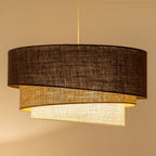 Lampa wisząca DUOLLA YUTE TRIO 752019 brązowy/biały 3xE27 średn.60cm