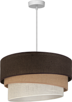 Lampa wisząca DUOLLA YUTE TRIO 752019 brązowy/biały 3xE27 średn.60cm