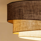 Lampa wisząca DUOLLA YUTE TRIO 752019 brązowy/biały 3xE27 średn.60cm