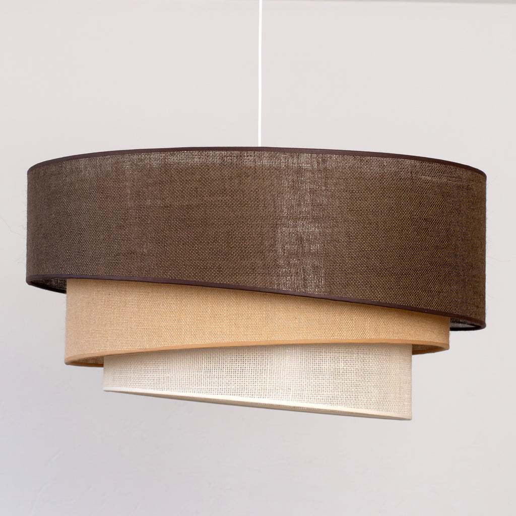 Lampa wisząca DUOLLA YUTE TRIO 752019 brązowy/biały 3xE27 średn.60cm