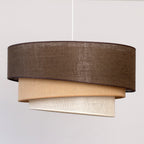Lampa wisząca DUOLLA YUTE TRIO 752019 brązowy/biały 3xE27 średn.60cm