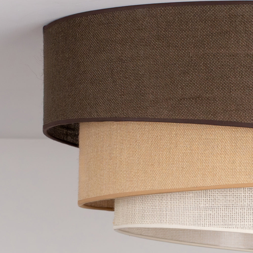 Lampa wisząca DUOLLA YUTE TRIO 752019 brązowy/biały 3xE27 średn.60cm