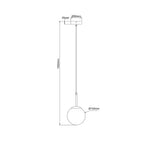 Lampa wisząca Dorado złota 1xE14