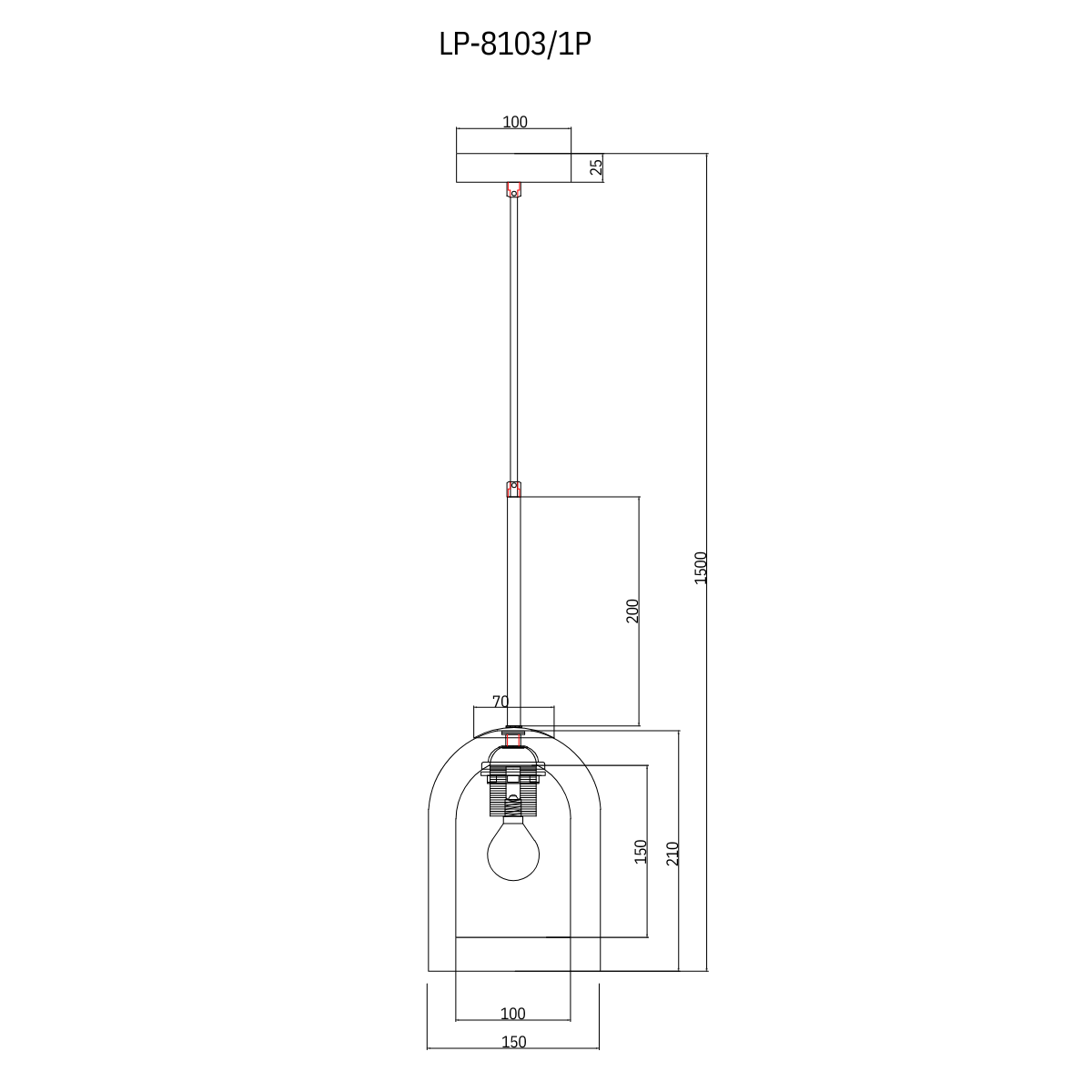 Lampa wisząca Elaris bursztynowa 1xE27