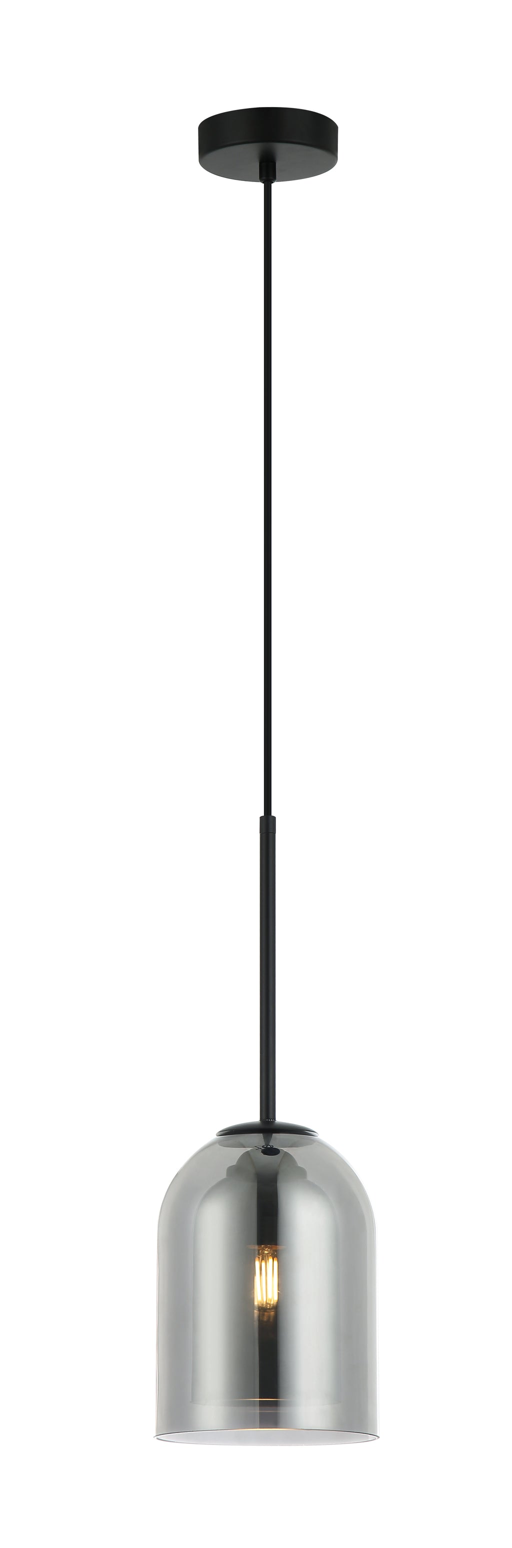 Lampa wisząca Elaris dymna 1xE27