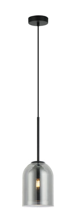 Lampa wisząca Elaris dymna 1xE27