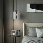 Lampa wisząca Elaris dymna 1xE27