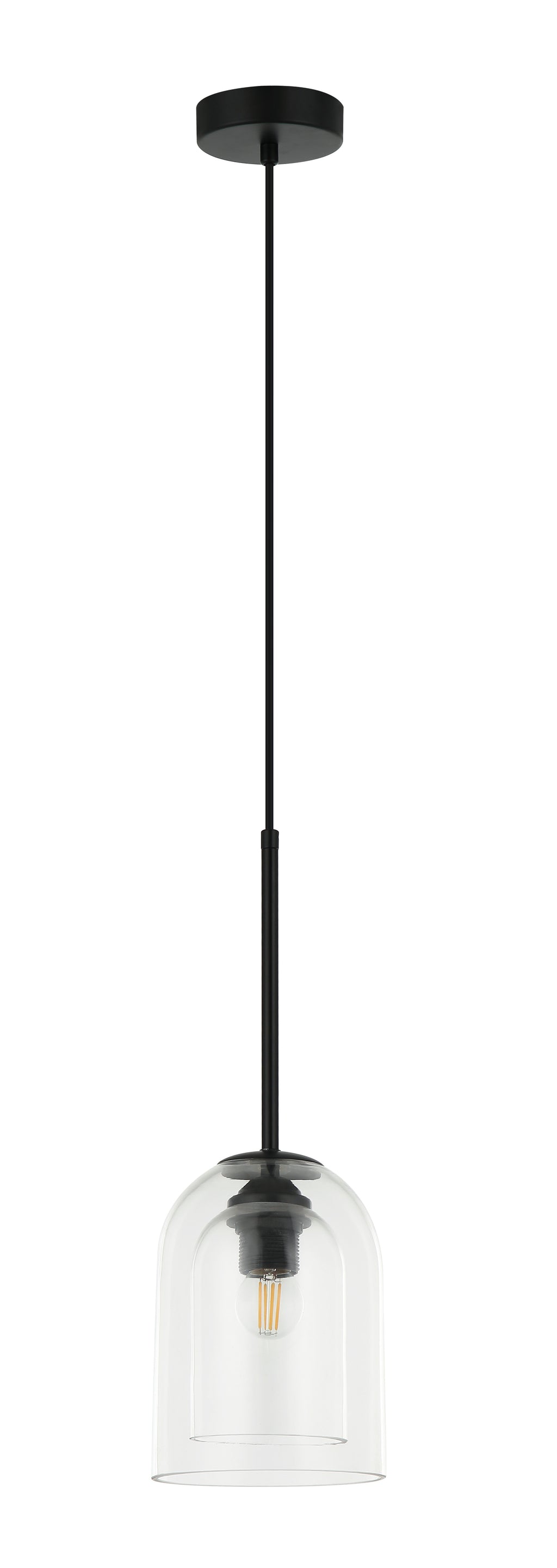 Lampa wisząca Elaris transparentna 1xE27