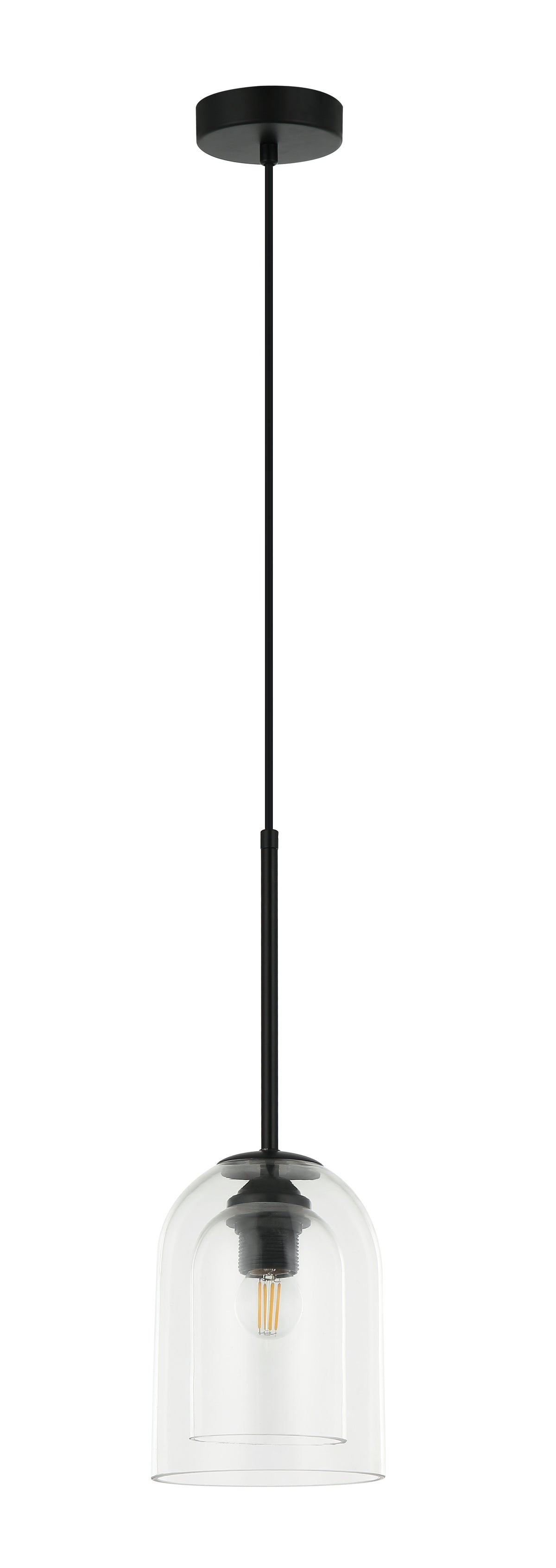 Lampa wisząca Elaris transparentna 1xE27
