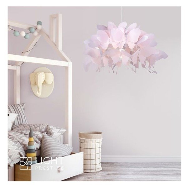 Lampa wisząca FARFALLA niebieska 50cm