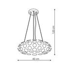 Lampa wisząca FERRARA, chrom, 3x60W E14