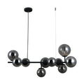 Lampa wisząca FRONTERA dł. 80cm 10xG9 | czarny
