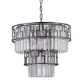 Lampa wisząca Filip śr. 46cm 7xE14 | czarny