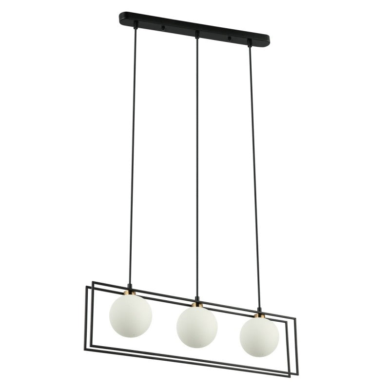 Lampa wisząca GROSETTA dł. 68cm 3xG9 | czarny