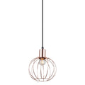 Lampa wisząca Gervais śr. 18cm E27 | czarny/miedziany