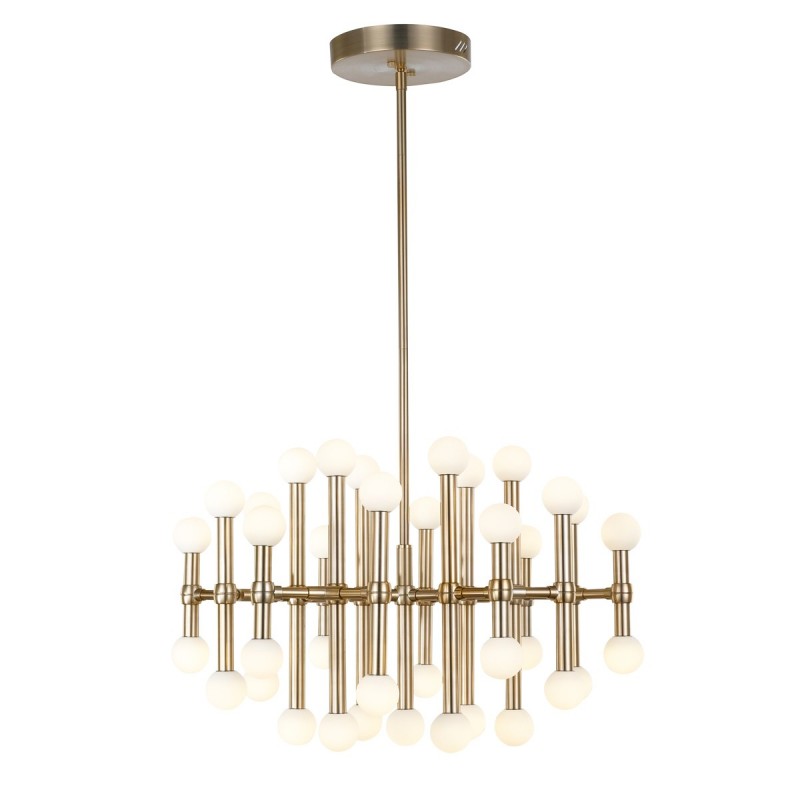 Lampa wisząca Giovanna śr. 70cm 94,2W 37xLED ciepła biel 3000K | brąz