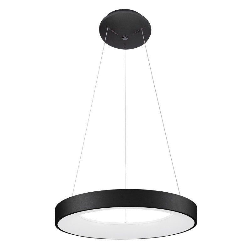 Lampa wisząca Giulia śr. 48cm 40W LED ciepła biel 3000K | czarny