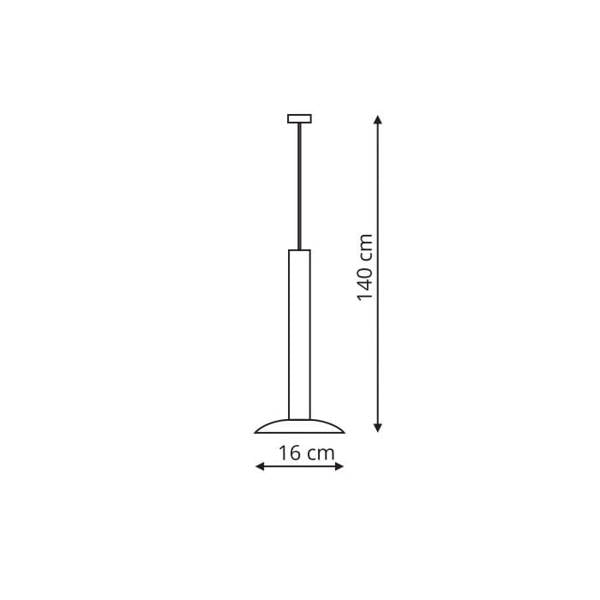 Lampa wisząca HAT, biała, 1x5W LED, barwa ciepła 3000K