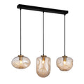 Lampa wisząca HATELLA dł. 83cm 3xE27 | miedziany/dymiony