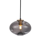 Lampa wisząca HATELLA śr. 22cm E27 | miedziany/dymiony