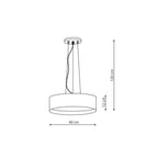 Lampa wisząca HUDSON, czarna, 36W LED, barwa neutralna 4000K