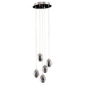 Lampa wisząca HUELTO śr. 30cm 24W LED ciepła biel 3000K | chrom