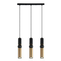 Lampa wisząca ISIDORA dł. 51cm 3xGU10 | czarny/brązowy