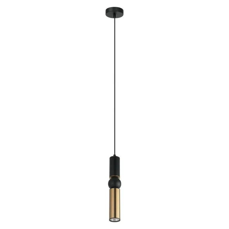 Lampa wisząca ISIDORA śr. 10cm GU10 | brąz antyczny/czarny