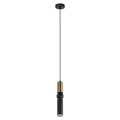 Lampa wisząca ISIDORA śr. 10cm GU10 | czarny/brąz antyczny